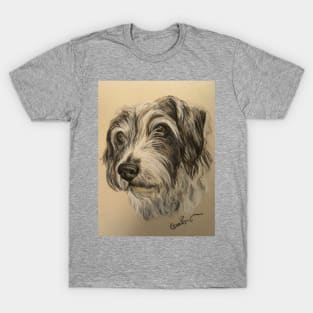 Scruffy grey and white dog T-Shirt